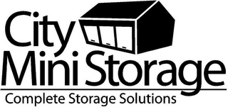 CITY MINI STORAGE COMPLETE STORAGE SOLUTIONS logo