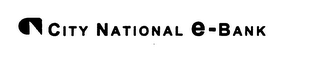 CITY NATIONAL E-BANK logo