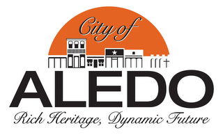 CITY OF ALEDO RICH HERITAGE DYNAMIC FUTURE logo