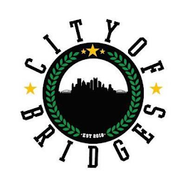 CITY OF BRIDGES EST 2018 logo