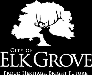 CITY OF ELK GROVE PROUD HERITAGE. BRIGHT FUTURE. logo
