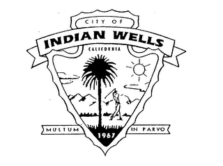 CITY OF INDIAN WELLS CALIFORNIA MULTUM IN PARVO 1967 logo