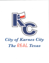 CITY OF KARNES CITY THE REAL TEXAS logo