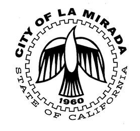 CITY OF LA MIRADA STATE OF CALIFORNIA 1960 logo