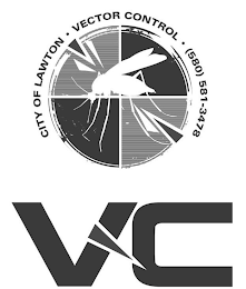 CITY OF LAWTON VECTOR CONTROL (580) 581-3478 VC logo