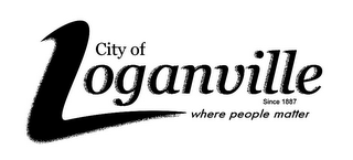 CITY OF LOGANVILLE SINCE 1887 WHERE PEOPLE MATTER logo