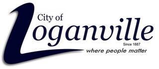 CITY OF LOGANVILLE SINCE 1887 WHERE PEOPLE MATTER logo