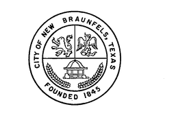 CITY OF NEW BRAUNFELS,TEXAS FOUNDED 1845 logo
