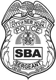 CITY OF NEW YORK, POLICE, SBA, SERGEANT logo