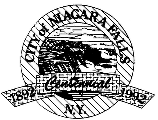 CITY OF NIAGARA FALLS N.Y. 1892 CENTENNIAL 1992 logo