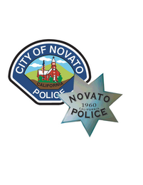 CITY OF NOVATO POLICE NOVATO 1960 CALIFORNIA POLICE logo