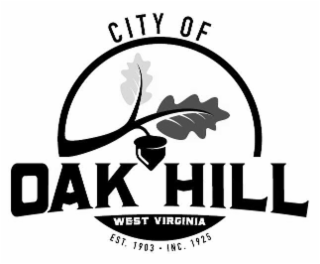 CITY OF OAK HILL WEST VIRGINIA EST. 1903 INC. 1925 logo