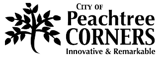CITY OF PEACHTREE CORNERS INNOVATIVE & REMARKABLE logo