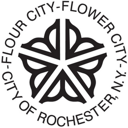 CITY OF ROCHESTER, N.Y.-FLOUR CITY-FLOWER CITY- logo