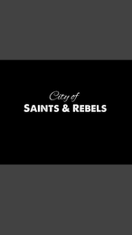 CITY OF SAINTS & REBELS logo