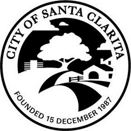 CITY OF SANTA CLARITA FOUNDED 15 DECEMBER 1987 logo