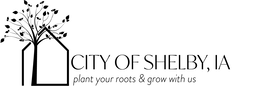 CITY OF SHELBY, IA PLANT YOUR ROOTS & GROW WITH US logo
