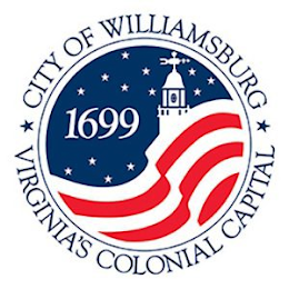 CITY OF WILLIAMSBURG VIRGINIA'S COLONIAL CAPITAL 1699 logo