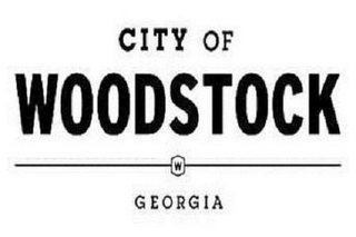 CITY OF WOODSTOCK W GEORGIA logo