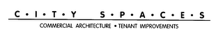 CITY SPACES COMMERCIAL ARCHITECTURE TENANT IMPROVEMENTS logo