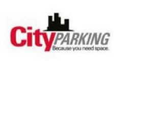 CITYPARKING BECAUSE YOU NEED SPACE. logo