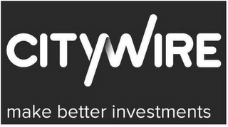 CITYWIRE MAKE BETTER INVESTMENTS logo