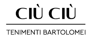 CIU CIU TENIMENTI BARTOLOMEI logo