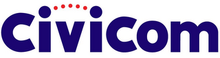 CIVICOM, RED DOTS CONNECTING THE TWO (I)S