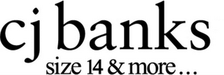 CJ BANKS SIZE 14 & MORE . . . logo