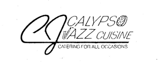 CJ CALYPSO JAZZ CUISINE CATERING FOR ALL OCCASIONS logo