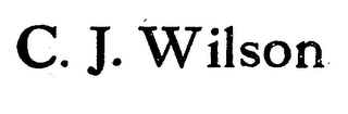 C.J. WILSON logo