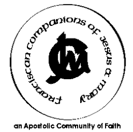 CJM FRANCISCAN COMPANIONS OF JESUS & MARY AN APOSTOLIC COMMUNITY OF FAITH logo