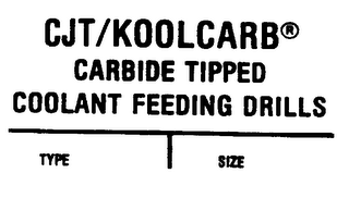 CJT/KOOLCARB CARBIDE TIPPED COOLANT FEEDING DRILLS logo