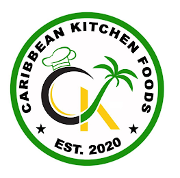 CK CARIBBEAN KITCHEN FOODS EST.  2020 logo