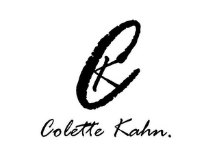 CK COLETTE KAHN. logo