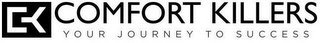 CK COMFORT KILLERS YOUR JOURNEY TO SUCCESS logo