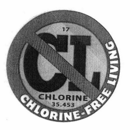 CL CHLORINE-FREE LIVING 17 CHLORINE 35.453 logo