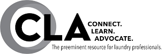 CLA CONNECT. LEARN. ADVOCATE. THE PREEMINENT RESOURCE FOR LAUNDRY PROFESSIONALS. logo