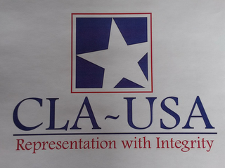 CLA-USA REPRESENTATION WITH INTEGRITY logo