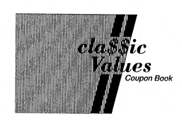 CLA$$IC VALUES COUPON BOOK logo