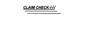 CLAIM CHECK