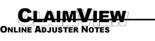 CLAIMVIEW ONLINE ADJUSTER NOTES logo