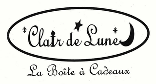 CLAIR DE LUNE. LA BOÎTE À CADEAUX logo