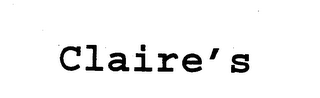 CLAIRE'S logo