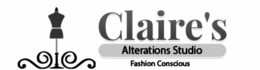 CLAIRE'S ALTERATIONS STUDIO FASHION CONSCIOUS logo