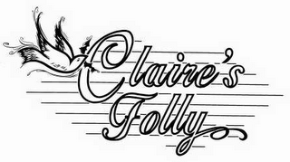 CLAIRE'S FOLLY logo