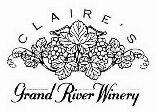 CLAIRE'S GRAND RIVER WINERY logo