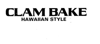 CLAM BAKE HAWAIIAN STYLE logo