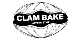 CLAM BAKE HAWAIIAN STYLE logo