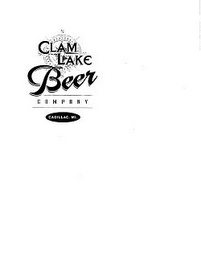 CLAM LAKE BEER COMPANY CADILLAC MI logo
